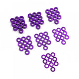 Aluminum M3 Flat Washer 0.25 / 0.5 / 1 / 1.5 / 2 / 2.5 / 3mm 10pcs Set