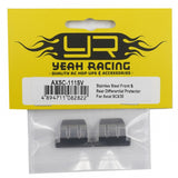 Stainles Steel Front & Rear Differential Protector For Axial SCX30