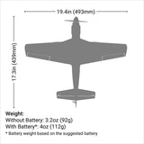 UMX P-51D Voodoo BNF Basic avec AS3X et SAFE Select 