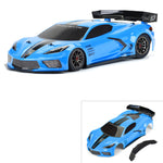 Carrosserie peinte 1/7 Chevy Corvette C8 (bleu) : Felony