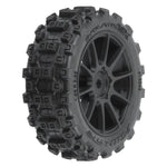 Badlands MX 1.9" Buggy Tires MTD Mach-10 Black Wheels: Typhon GROM