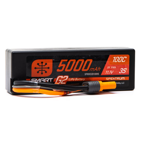 Batterie LiPo 100C IC5 Smart G2 5000 mAh 3S 11,1 V avec boîtier rigide 