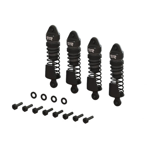 ARA-1560 Aluminum Shock Set, 58mm, 2000cSt, GROM, Gun Metal (4)