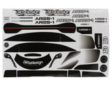 Carrosserie de supercar ARES-1 1/7 (transparente) (1,5 mm) (Arrma InfractionV2/Limitless)