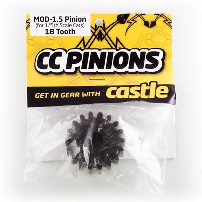 Mod 1.5 Hardened Steel Pinion 8mm Bore 18T
