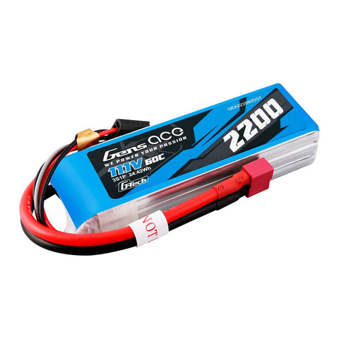 G-Tech 2200mAh 3S1P 11.1V 60C Lipo With Deans Plug