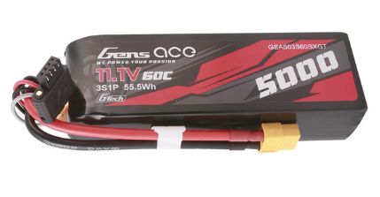 Prise LiPo XT60 longue G-Tech 5000mAh 3S 11,1V 60C