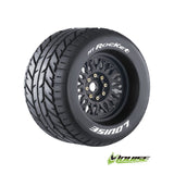 MT-Rocket 3.8" Removable Hex Black Whls 6.5" OD(2)