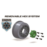 SC-Hummer 2.2/3.0" - 12,14,17mm Rem Hex Blk Whls (2)