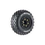 SC-Rock 2.2/3.0" - 12,14,17mm Rem Hex Blk Wheels(2)