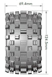 MT-Rock 2,8" Vis hexagonales amovibles noires 4,9" OD (2)