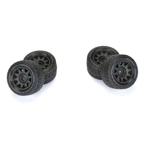 Menace F/R MTD 12mm Black Raid for Arrma Granite GROM