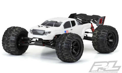 Corps prédécoupé Brute Bash Armor (blanc) pour ARRMA Kraton