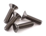 RC 3x10mm "Grade 5" Titanium Flat Head Hex Screw (4)