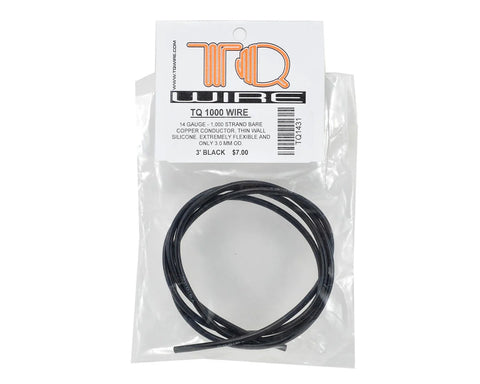 Silicone Wire (Black) (3') (14AWG)