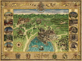 Harry Potter La carte de Poudlard 1500 pièces