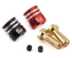 Heatsink Bullet Plug Grips w/4mm Bullets (Black/Red)