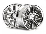 10 SPOKE MOTOR SPORT WHEEL 26mm CHROME(2pcs.)