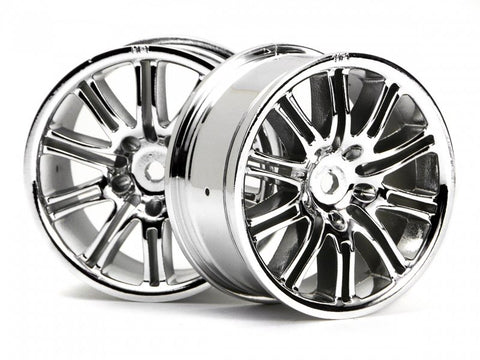 10 SPOKE MOTOR SPORT WHEEL 26mm CHROME(2pcs.)