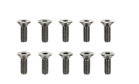 3x8mm Steel Countersunk Hex Head Screws (10pcs.)