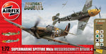 Spitfire Mk.1a &amp; Messerschmitt BF109E-4 Dogfight Double