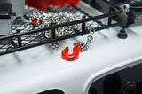 1/10 RC Rock Crawler Accessory 96cm Long Chain and Hook Set Red