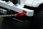 1/10 RC Rock Crawler Accessory 96cm Long Chain and Hook Set Red