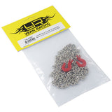 1/10 RC Rock Crawler Accessory 96cm Long Chain and Hook Set Red