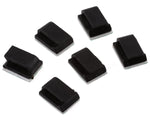 Self Adhesive Wire Clips (Black) (6)