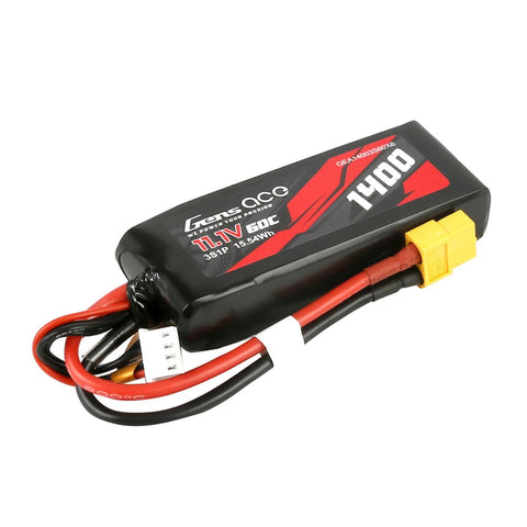 Batterie Lipo 3S 11.1V 60C 1400mAh XT60 (1102)