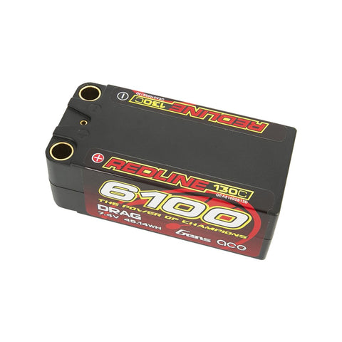 Batterie rigide courte Lipo 2S 7.4V 130C 6100mAh (1217)