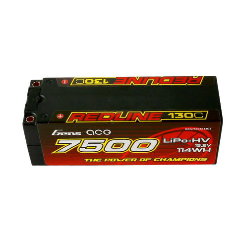 Batterie rigide Lipo HV 4S 15.2V 130C 7500mAh (1121) 