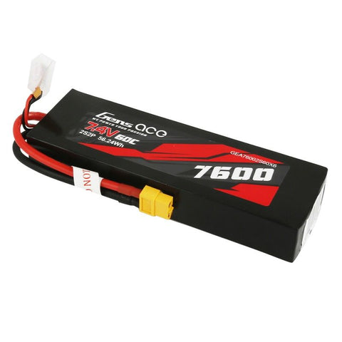 Batterie Lipo 2S 7.4V 60C 7600mAh XT60 (1109) 