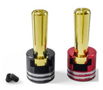 Bullet Plug Grips with 5mm Bullets (Black/Red)