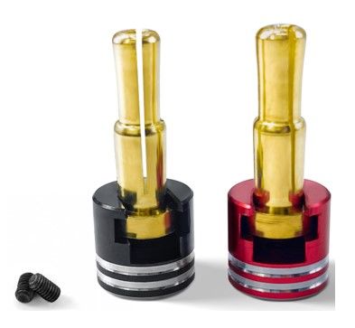 Bullet Plug Grips avec balles de 4-5 mm (noir/rouge) 