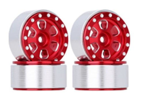 1.0" CNC Aluminum Beadlock Wheels, TRX-4M (4)