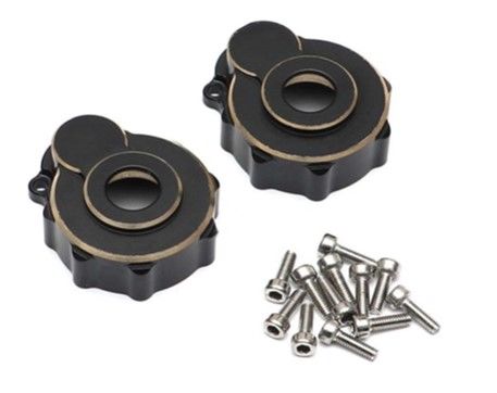 Traxxas TRX-4 Brass Portal Drive Housing-Black (2)