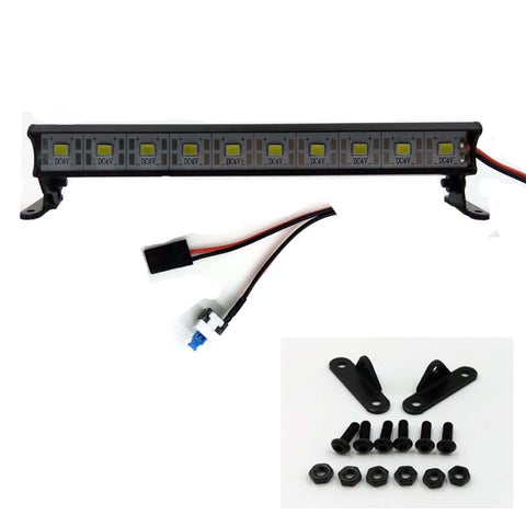 Barre lumineuse en aluminium 1/10 - 10 LED - Noir