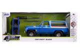 1/24 "Just Trucks" 1980 Chevy Blazer avec roues supplémentaires - Bleu