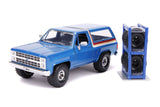 1/24 "Just Trucks" 1980 Chevy Blazer avec roues supplémentaires - Bleu