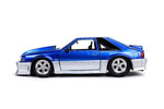 1/24 "BIGTIME Muscle" 1989 Ford Mustang GT - Candy Blue