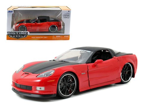 1/24 "BIGTIME Muscle" 2006 Corvette Z06 - Glossy Red