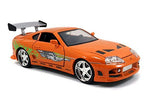 1/24 "Fast &amp; Furious" Toyota Supra métallique orange de Brian