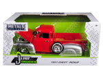 1/24 "Just Trucks" 1951 Chevy Pickup - Rouge brillant avec argent