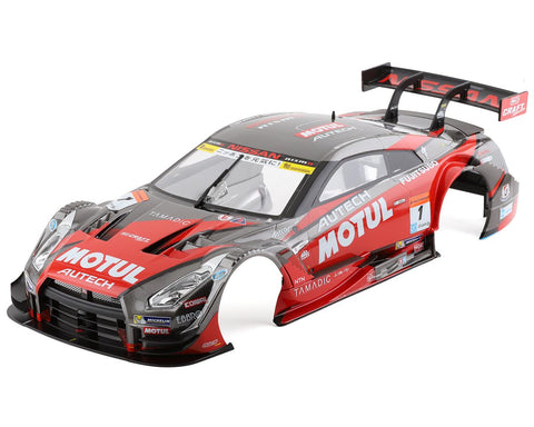 Motul Autech R35 GT-R 2016 NISMO Pre-Painted 1/10 Touring Car Body (Black/Red)