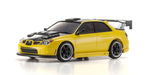 MINI-Z AWD MA-020 Readyset Subaru Impreza with Aero Kit and CFRP Hood Metallic Yellow