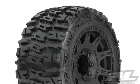 Trencher LP 3.8" All Terrain Tires Mounted on Raid Black