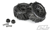 Dumont 3.8" Paddle Tires Mnted Raid Black 17mm Whls (2)