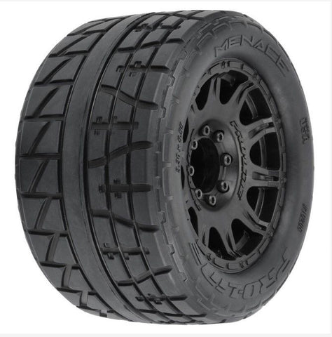 3.8" Menace HP BELTED Street Tires Mounted (2)