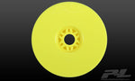 Velocity V2 Yellow F/R Wheels (4) for 1/8 Buggy